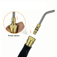 Poignée de torche G4 avec valves pour kit de torche, connexion pour air et acétylène