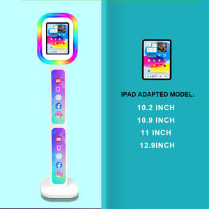 <span class=keywords><strong>Prix</strong></span> réduit, machine de photomaton DSLR iPad avec écran LCD, lumière LED, logo personnalisé gratuit, coque de photomaton iPad pour selfie - Product Image 5