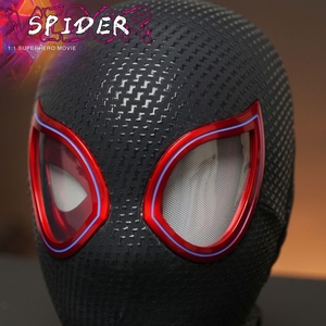 <span class=keywords><strong>Maschera</strong></span> <span class=keywords><strong>di</strong></span> Spider-Man in Resina con Occhi Elettrici USB, Movibili e Lampeggianti, per Halloween - Product Image 2