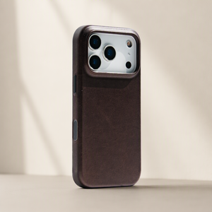 Funda de <span class=keywords><strong>Teléfono</strong></span> de Cuero Genuino de Lujo para iPhone 18 Pro Max Mini, Cartera con Tarjetero Magnético y Logotipo Personalizado OEM/ODM - Product Image 3