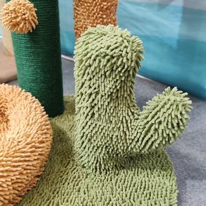 Arbre à chat en bois écologique <span class=keywords><strong>pour</strong></span> grands <span class=keywords><strong>chats</strong></span>, vente en gros d'usine, hauteur personnalisable, griffoir avec corde en sisal et plateformes florales - Product Image 6