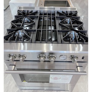 Forno Gas <b>Range</b> 4 Burner Stainless Steel With Oven 40L Plus Capacity Knob Control Mechanical - Product Image 5