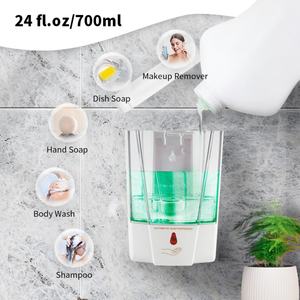 Distributeur de désinfectant pour les mains mains libres 700 ml, distributeur de savon liquide sans contact, distributeur de désinfectant pour les mains sans contact - Product Image 5
