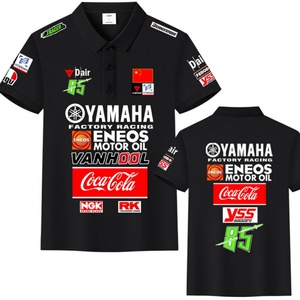 Vêtements de moto Corsica en coton soie glacée pour homme, uniforme du personnel du magasin 4S, chemise à manches courtes pour motard - Product Image 3