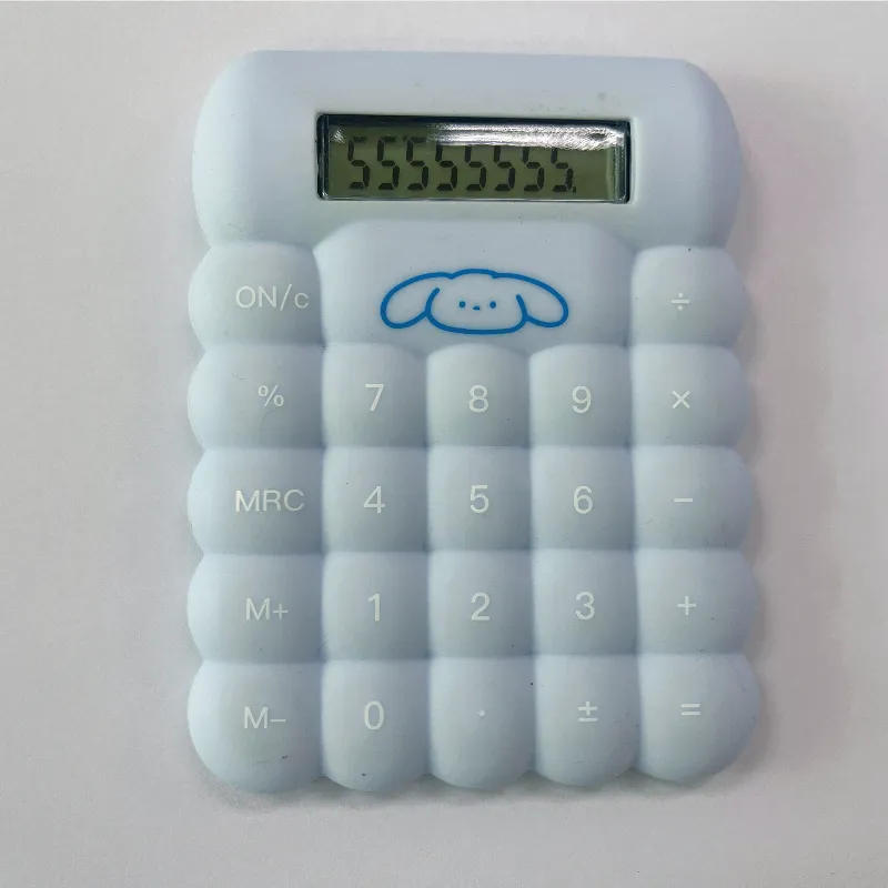 Calculatrice scientifique étanche pliable à 8 chiffres personnalisée Calculatrice solaire en silicone cadeau promotionnel