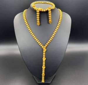 Juego de Joyería Africana Estilo Dubái de Alta Calidad, Chapado en Oro, para Bodas, Fiestas, Aniversarios, Regalo, Joyería de Boda - Product Image 1