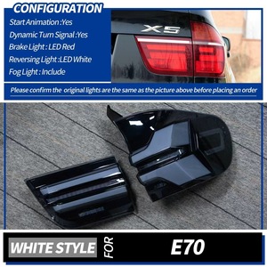ไฟท้าย LED สำหรับรถยนต์ BMW X5 E70 ปี 07-13 รุ่น LCI สไตล์ <span class=keywords><strong>Super</strong></span> Bright พร้อมเลนส์รมดำ สำหรับรถ SUV - Product Image 5
