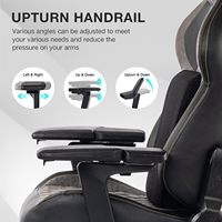 Chaise de jeu gamer de luxe réglable en hauteur, personnalisée et économique, avec accoudoirs 6D