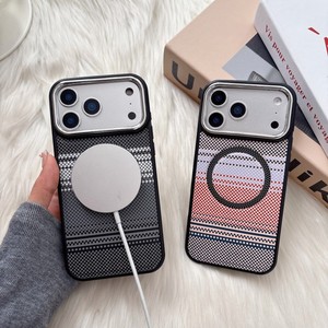 Étui de téléphone en cuir magnétique en fibre de carbone TechWoven Senyork pour iPhone 14 Plus, 15 Pro Max, 17 Air – Coque arrière en gros - Product Image 2