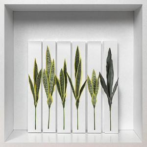 Planta de serpiente Artificial de látex de tacto Real de calidad OH ARTS <span class=keywords><strong>Sansevieria</strong></span> Tiger Pilan Agave Faux suculentas hojas <span class=keywords><strong>verde</strong></span> <span class=keywords><strong>oscuro</strong></span> en maceta - Product Image 6