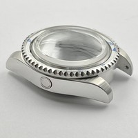 Boîtier de montre Rlx en acier inoxydable de 44 mm, verre saphir Deep Sea, lunette en céramique, pièces de montre modifiées, compatibles avec le mouvement NH35