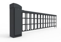 Système de barrière de parking commerciale automatique en acier laminé à froid épais, design moderne, prévention de la rouille et de la corrosion