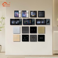 KLASS Nouveau panneau de commande intelligent pour chauffe-eau WiFi Zigbee Google Alexa, interrupteur mural en verre certifié CE