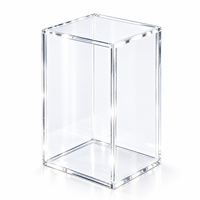 Boîte de présentation personnalisée en acrylique transparent 5 mm avec protection UV et anti-poussière pour collection de cartes à collectionner TCG Booster Box