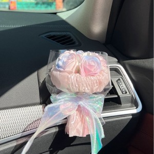 Decoración de coche con flores secas, clip para ventilación interior, mini ramo, difusor de perfume para <span class=keywords><strong>auto</strong></span>, fragancia natural de plástico, diseño elegante - Product Image 2