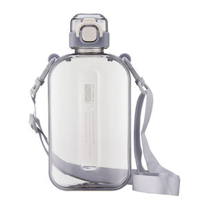 Transparent 750ml Plastic Rectangular Sports <strong>Water</strong> <strong>Bottle</strong> With Backpack Rope Sports <strong>Water</strong> <strong>Bottle</strong> - Product Image 2