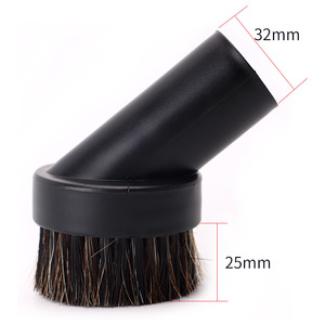 Universal Vacuum Cleaner <b>Round</b> <b>Brush</b> 32mm Horsehair <b>Brush</b> Head For Household Cleaning - Product Image 1