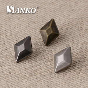 SANKO, tachuelas personalizadas de aleación de Zinc, remaches, botones de <span class=keywords><strong>Metal</strong></span> de extremo cerrado lavables sin níquel para ropa, vaqueros y bolsos de cuero - Product Image 1