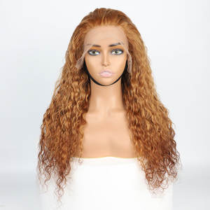 批发价格长发13x4 4x4天然卷发假发黑色女性处女角质层对齐生印度头发高清蕾丝前假发 - Product Image 1