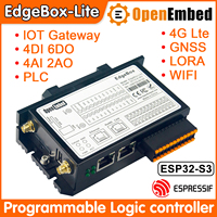 Controlador Lógico Programable (PLC) OpenEmbed ESP32 con WiFi, Ethernet, RS485, BLE, 4G LTE, SIM Celular, para Automatización Industrial e IoT