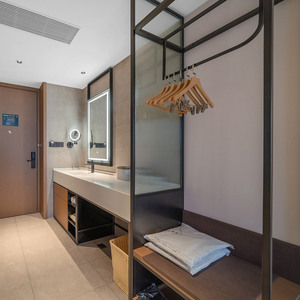 Ensemble de meubles de chambre à coucher d'hôtel en bois moderne Combinaison de garde-robe de lit pour villa, appartement et école - Product Image 3