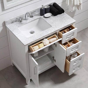 Gabinetes de Baño Modernos de Madera Maciza Estilo Americano - Product Image 1