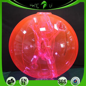 Hongyi juguete personalizado inflable transparente <span class=keywords><strong>Rosa</strong></span> bola traje Bondage PVC inflable claro bola traje para la diversión - Product Image 3