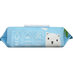 Lingettes humides jetables non tissées extra douces pour bébé, soin de la peau, nettoyage délicat pour la peau sensible des nouveau-nés - Product Image 2