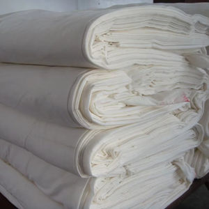 Sábana de hotel blanqueada de poliéster 100 blanco sólido de alta calidad - Product Image 1