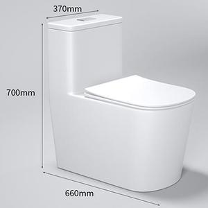 Set di servizi igienici economici lavano la ciotola del WC in ceramica da 300mm un pezzo - Product Image 6