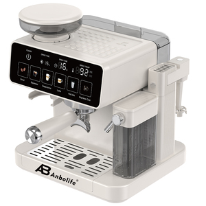 Machine à café <span class=keywords><strong>expresso</strong></span> professionnelle Anbolife <span class=keywords><strong>avec</strong></span> moulin intégré, machine à café à commande de température PID 20 bars <span class=keywords><strong>avec</strong></span> mousseur à lait - Product Image 2