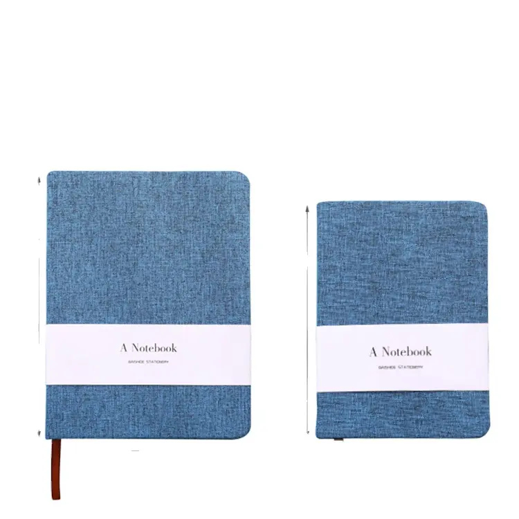 Cuaderno de lino personalizado, libreta de tapa dura, A5, suministros escolares, diario elegante, bonito, de buena calidad