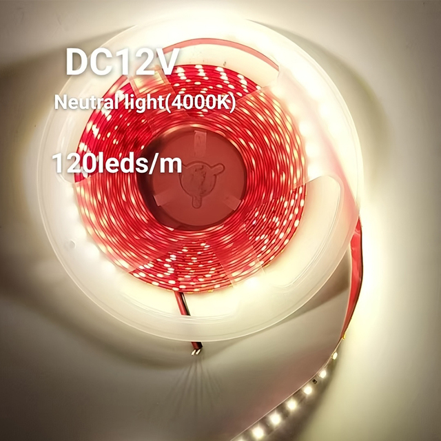 12V Smart Lighting LED Strip 120LEDs/M 3 Colours CCT SMD 2835 Flexible White Addressable LED Backlight Strip Light 1m Controller
