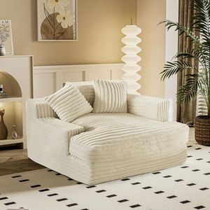 Living Room Bedroom Modular Large Floor <strong>Sofa</strong> Comfortable Mega <strong>Sofa</strong> Beige Big <strong>Cord</strong> <strong>Sofa</strong> for Gaming and Relaxation - Product Image 1