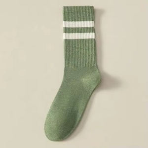 Wholesale Men's Custom Logo Streetwear <b>Socks</b> – High Quality Mid <b>Length</b> Knitted Crew <b>Socks</b> for Casual Daily Wear - Product Image 4