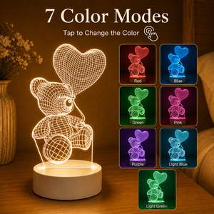 定制亚克力 3D 幻象 LED 夜灯 USB 台灯，适合儿童房间装饰和礼品 LED 夜灯台灯 - Product Image 3