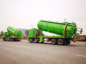 Nouveau camion de nettoyage des eaux usées à haute pression avec châssis Shacman 8*4, capacité de 30 m³, camion d'aspiration des eaux usées pour le nettoyage urbain - Product Image 2