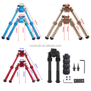Gấp Tripod nghiêng 360 độ xoay V8 bi-pod có thể thu vào 20mm đường sắt căng bi-pod màu sắc khác nhau có sẵn - Product Image 3