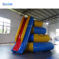 Île flottante gonflable en PVC commerciale, parc aquatique, toboggan aquatique, tour d'escalade pour la maison, l'école, l'extérieur, usage résidentiel