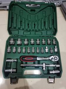 37PCS <span class=keywords><strong>Set</strong></span> vendita in fabbrica cassetta degli attrezzi in plastica di alta qualità per il trasporto <span class=keywords><strong>set</strong></span> di utensili per la casa <span class=keywords><strong>Set</strong></span> di <span class=keywords><strong>chiavi</strong></span> <span class=keywords><strong>a</strong></span> <span class=keywords><strong>bussola</strong></span> - Product Image 5