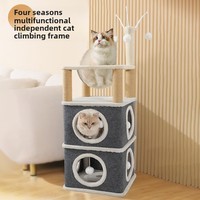Arbre à chat de luxe haut de gamme griffoir arbre à chat cadre d'escalade