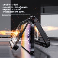 Coque de téléphone magnétique intégrale en verre 2026 pour iPhone 17 Pro, design tout-en-un, protection antichoc à 360 degrés