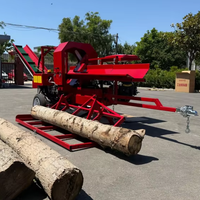 Fendeuse de bûches à double usage avec garantie d'un an, machine de traitement du bois de chauffage pour les exploitations forestières