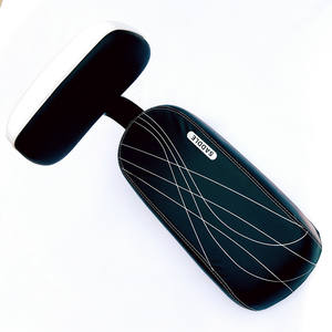 Asiento trasero de bicicleta con cojín de espuma y respaldo, accesorio de ciclismo cómodo en blanco y negro para adultos - Product Image 1