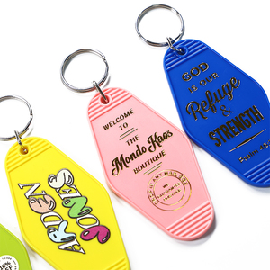 Llaveros Decorativos Personalizados Promocionales para Hoteles, Llaveros con Estampado en Caliente, Llaveros para Motel, Llaveros UV - Product Image 3