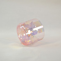 Bol chantant en cristal rose pastel HF Cosmic Light, design Hump, instrument de méditation pour la guérison sonore alchimique