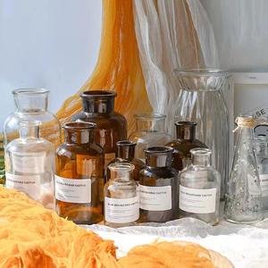 Frascos <span class=keywords><strong>de</strong></span> Vidrio Vintage Transparentes <span class=keywords><strong>de</strong></span> Boca Ancha <span class=keywords><strong>con</strong></span> <span class=keywords><strong>Tapones</strong></span> <span class=keywords><strong>de</strong></span> <span class=keywords><strong>Corcho</strong></span>, 30ml 60ml 125ml 250ml 500ml 1000ml, Serigrafía - Product Image 2