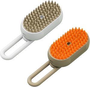 New Cat Steam <b>Brush</b> Foldable Biodegradable Dog Grooming Massaging Comb Hair Removal Spray - Product Image 3