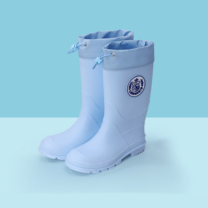 Botas de lluvia para niños, suela blanda, cómodas, resistentes al desgaste, impermeables, súper antideslizantes, antideslizantes, zapatos de agua con cordón - Product Image 1