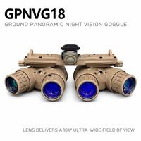 Tube intensificateur d'image QCNV GPNVG18 FOM1800+ IIT P45/P43 Phosphore Blanc/Vert Autogate Quatre Yeux GEN2+ Vision Nocturne Panoramique